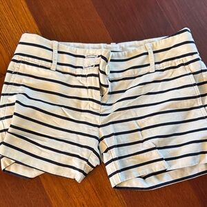The Limited Navy and White Striped Women's Shorts
